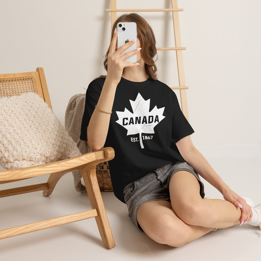 Canada Kanada Wappen Flagge Fan Sport Fußball Geschenkidee - Unisey T-Shirt