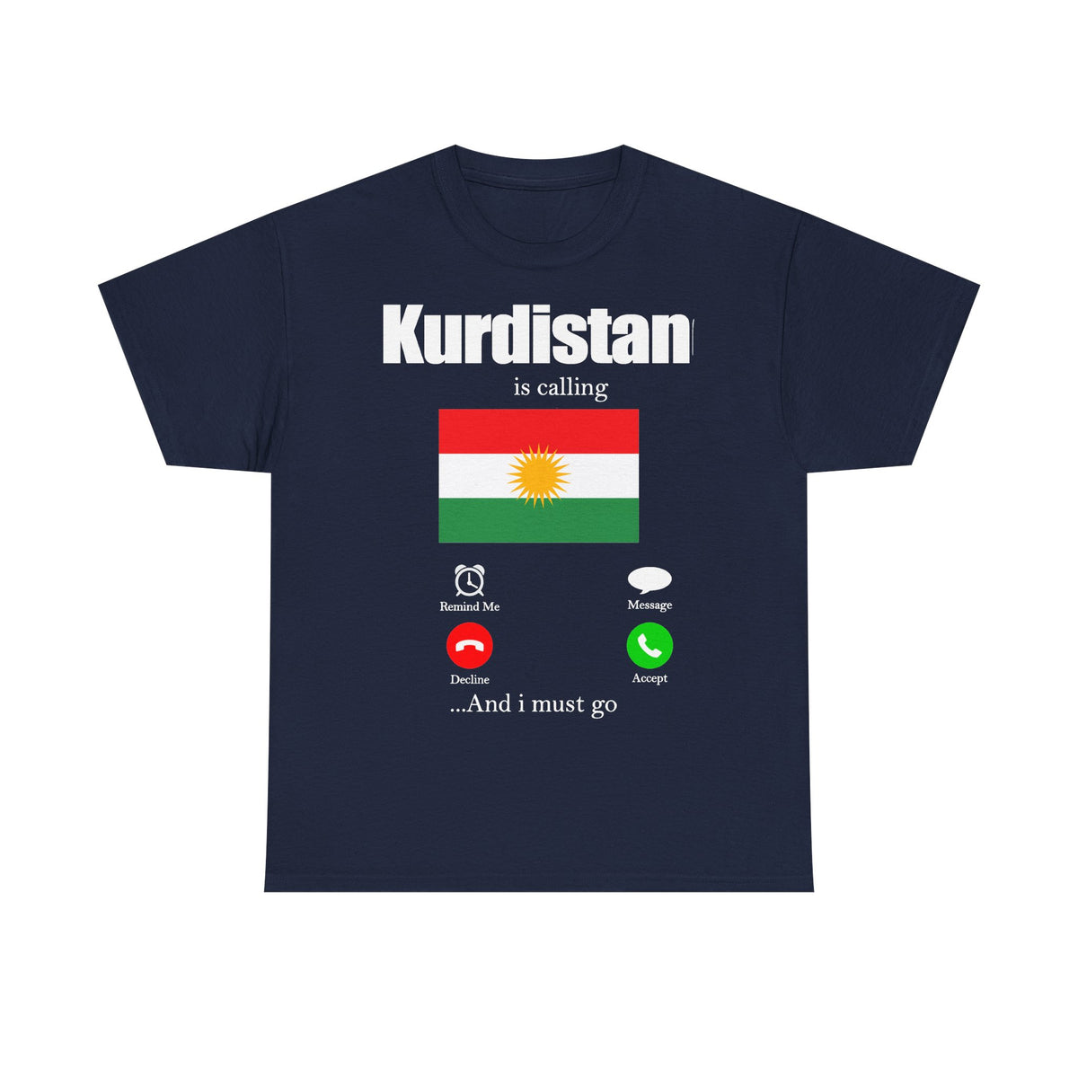 Kurdistán Azadi Escudo Bandera Patria Newroz Regalo - Camiseta unisex