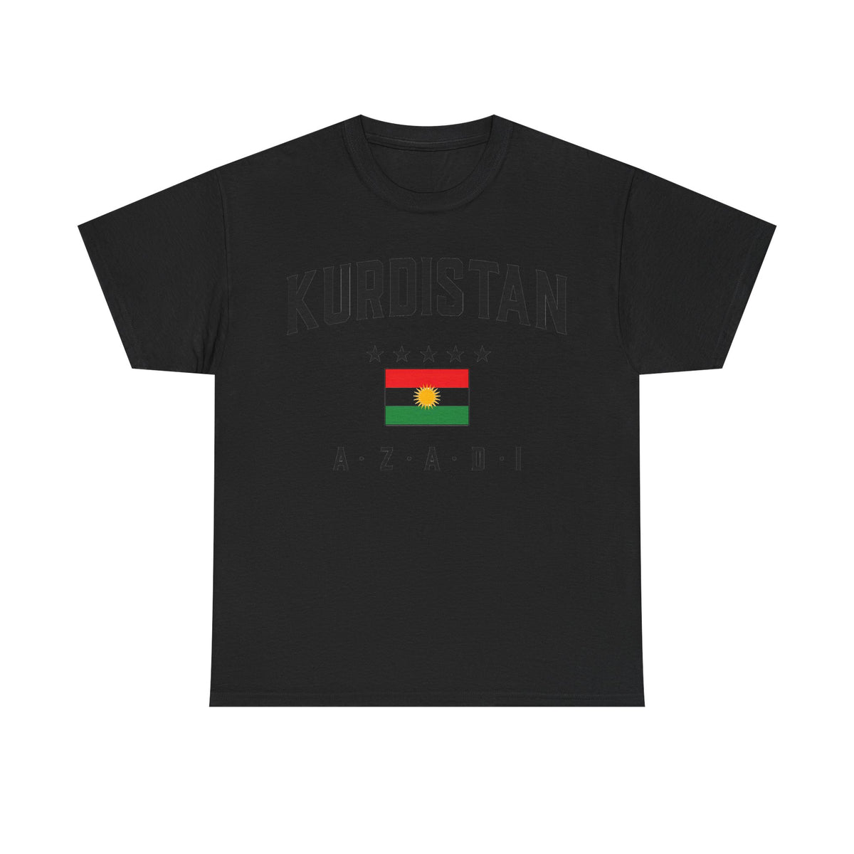 Camiseta unisex de Kurdistán AZADI con bandera, orgullo, Newroz y escudo