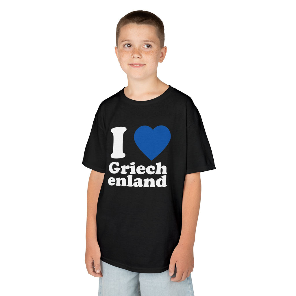 Greece Griechenland Flagge Wappen Heimat Fußball Sport Fan Geschenkidee - Für Kinder & Jugendliche Unisex T-Shirt