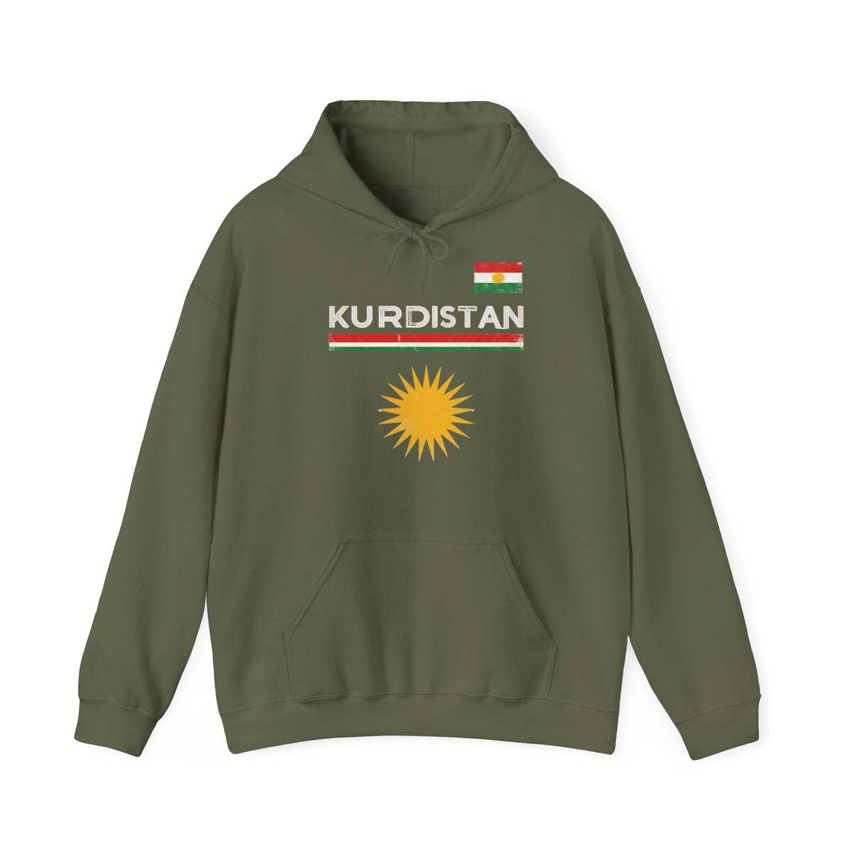 Kurdistan Street Urban Azadi Sonne Wappen - Unisex Hoodie