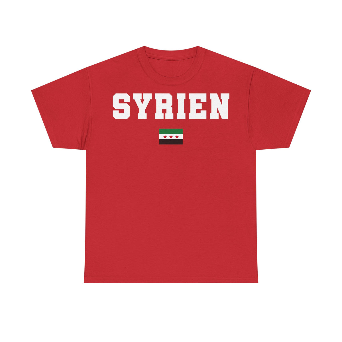 Syria Syrien Wappen Flagge Heimat Sport Fan Geschenkidee - Unisex T-Shirt