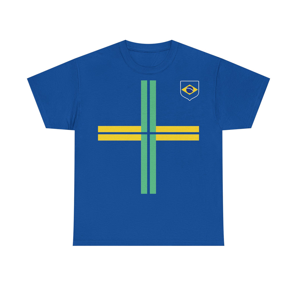 Brazil Brasilien Wappen Flagge Sport Fan Fußball Geschenkidee - Unisex T-Shirt