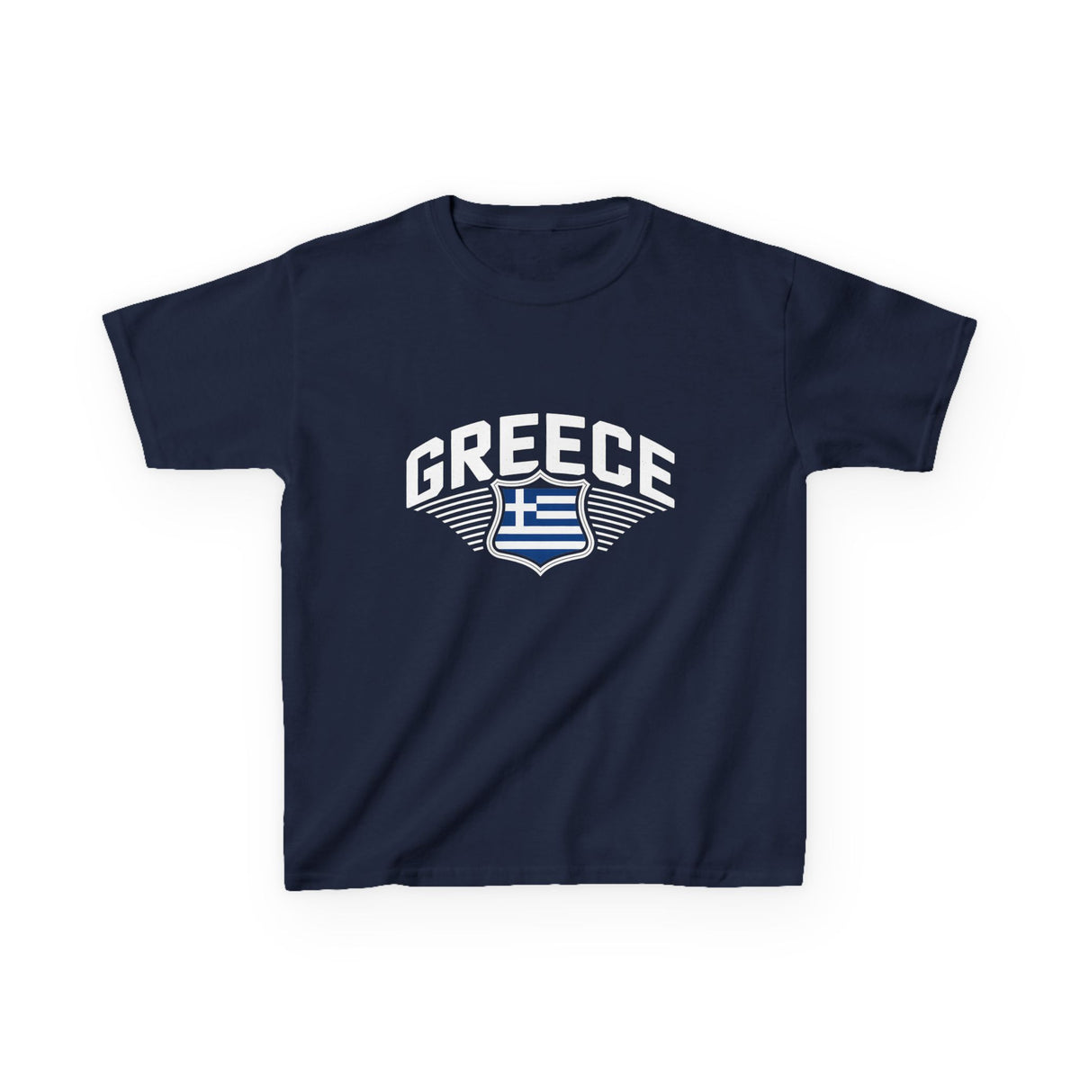 Greece Griechenland Hooligan Flagge Wappen Heimat Fußball Sport Fan Geschenkidee - Für Kinder & Jugendliche Unisex T-Shirt
