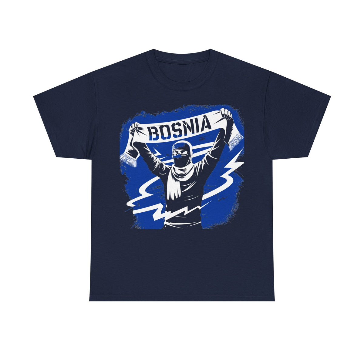 Bosnia escudo bandera orgullo patria aficionado al fútbol idea de regalo - Camiseta unisex