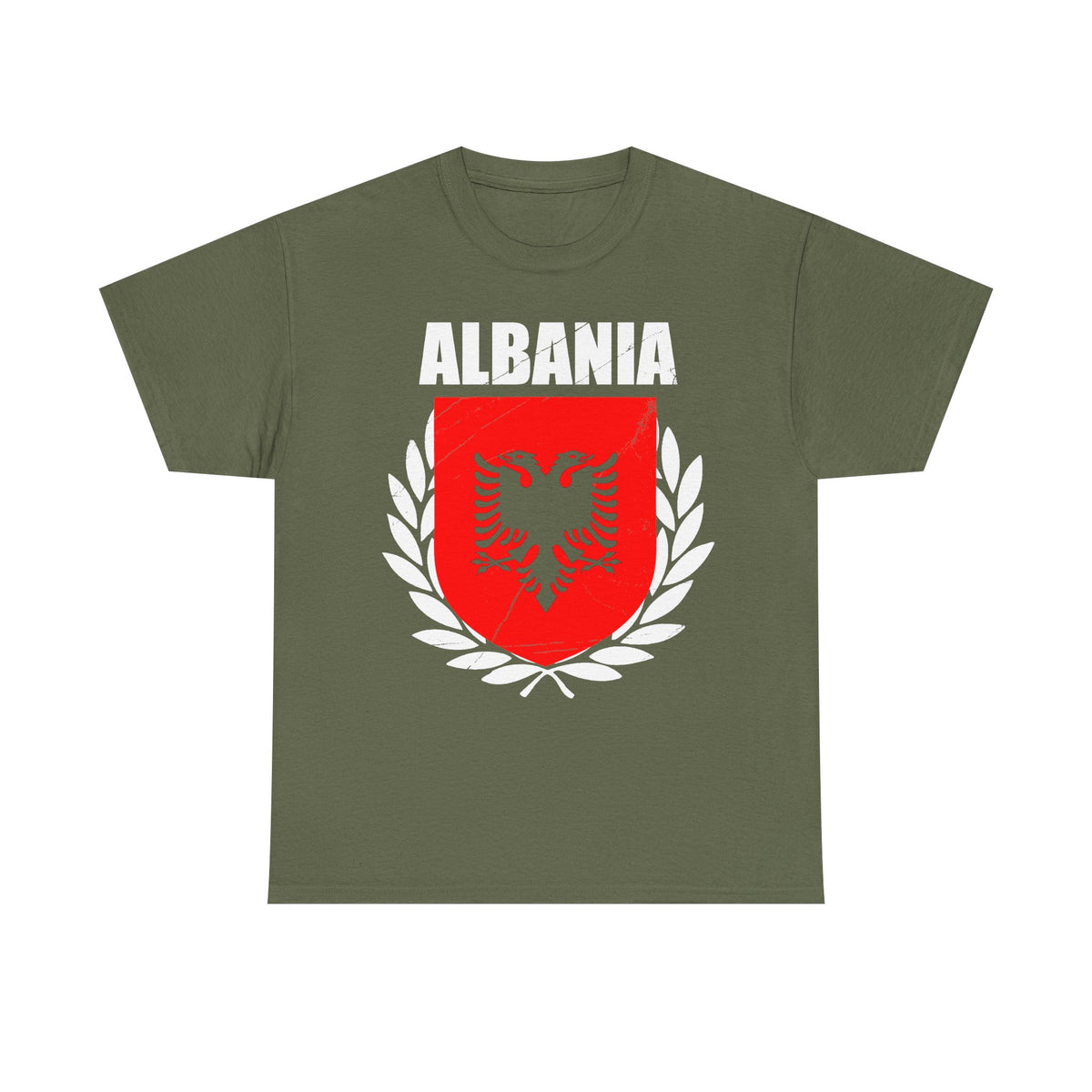 Camiseta unisex de Albania, escudo albanés, bandera, águila, fútbol, aficionado, deporte
