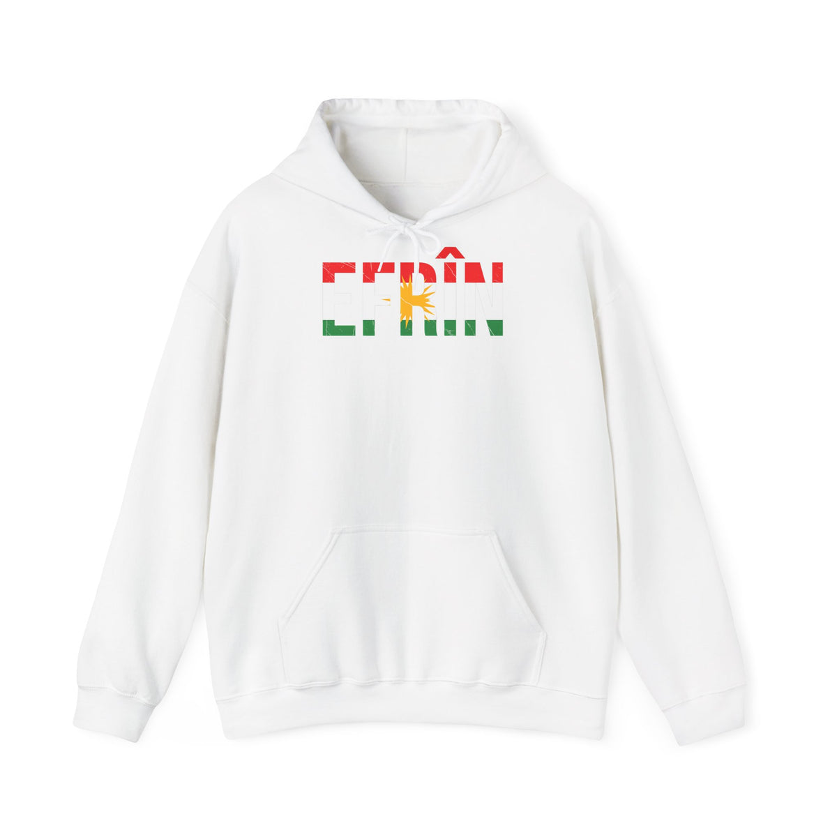 Kurdistan patria orgoglio stemma bandiera sport calcio regalo per tifosi - felpa con cappuccio unisex