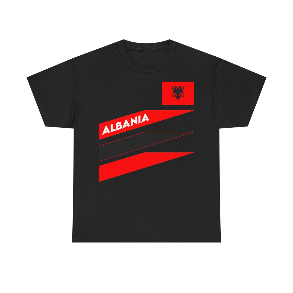 Camiseta unisex de Albania, escudo albanés, bandera, águila, fútbol, aficionado, deporte