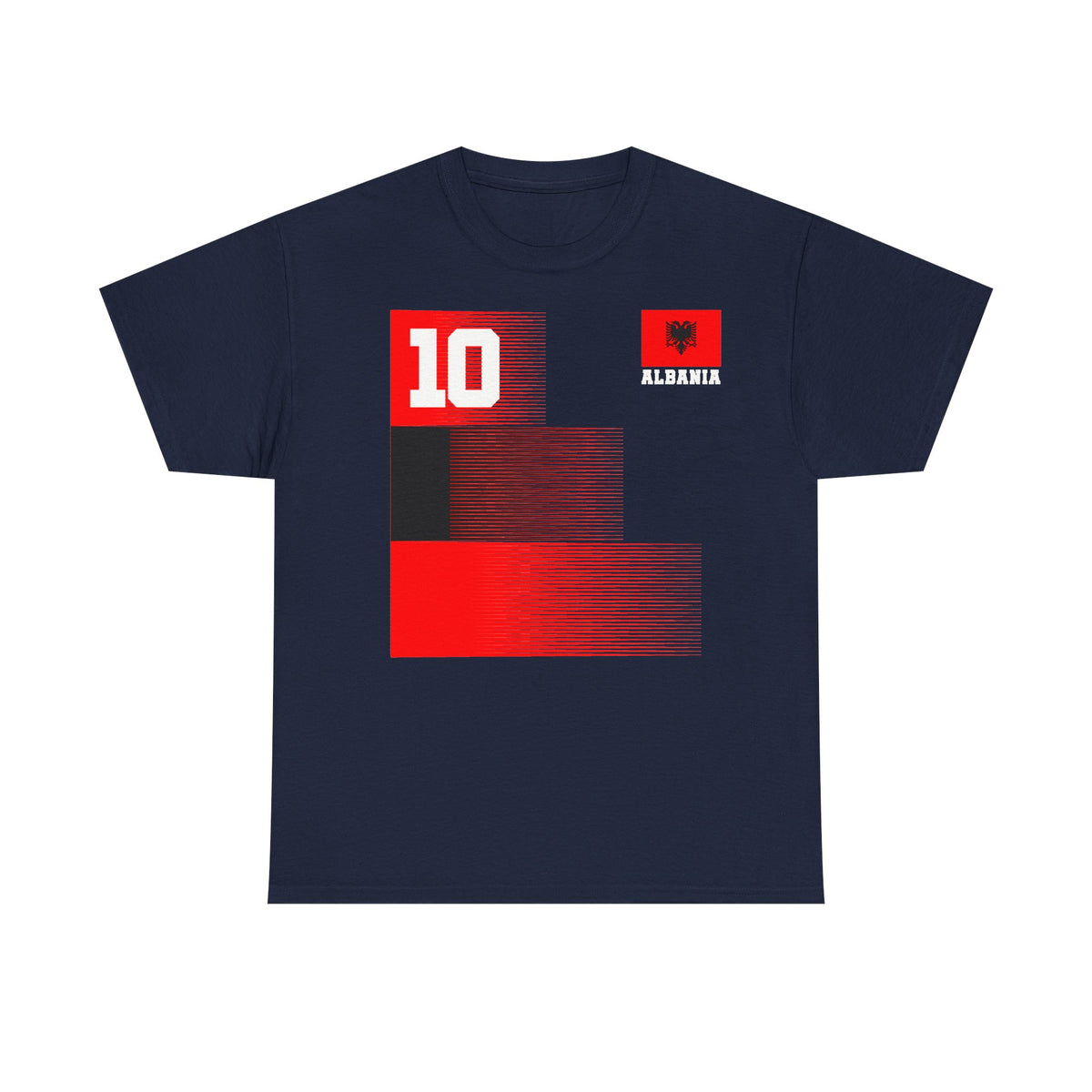 Camiseta unisex de Albania, escudo albanés, bandera, águila, fútbol, aficionado, deporte