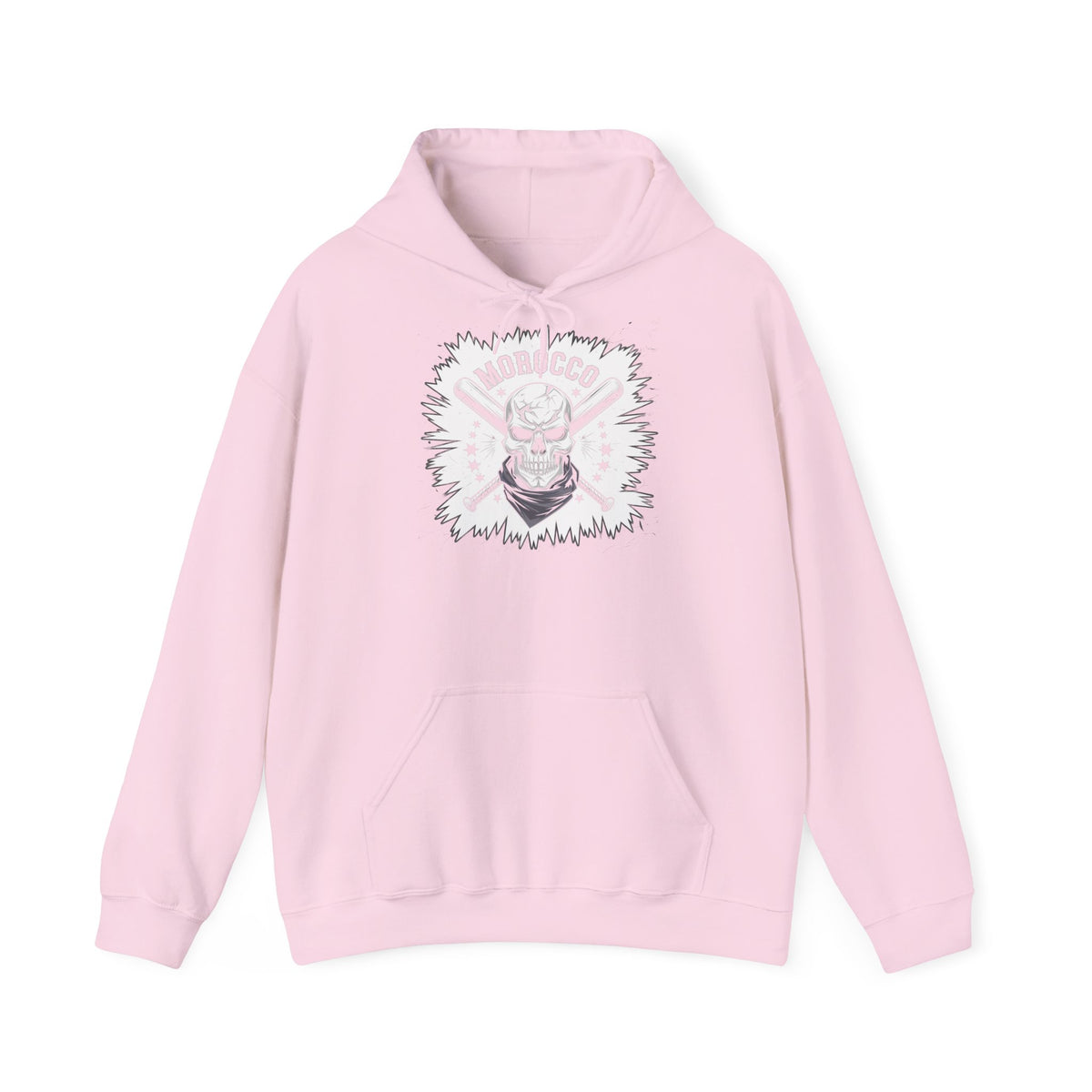 Stemma hooligan del Marocco, bandiera del Marocco, tifoso di calcio, sport, idea regalo - Felpa con cappuccio unisex
