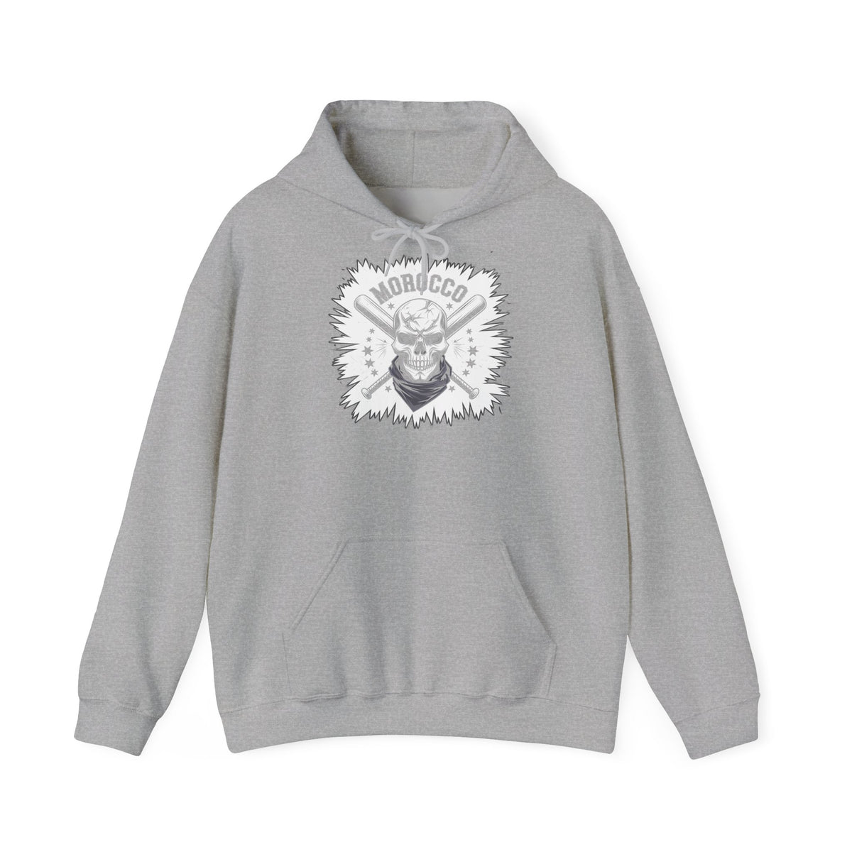 Stemma hooligan del Marocco, bandiera del Marocco, tifoso di calcio, sport, idea regalo - Felpa con cappuccio unisex