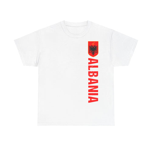Camiseta unisex de Albania, escudo albanés, bandera, águila, fútbol, aficionado, deporte