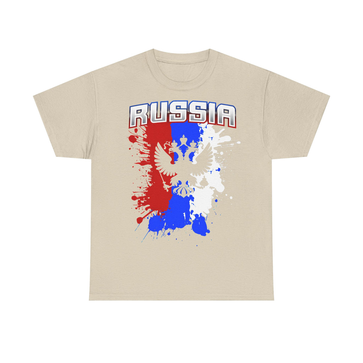 Rusia Rusia Moscú águila bandera escudo regalo deporte aficionado moda - Camiseta unisex