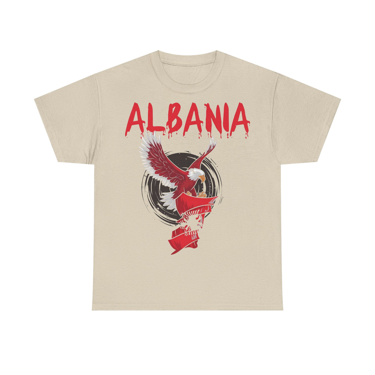 Albania Arte Águila Bandera Escudo Orgullo Aficionado del fútbol Idea de regalo - Camiseta unisex