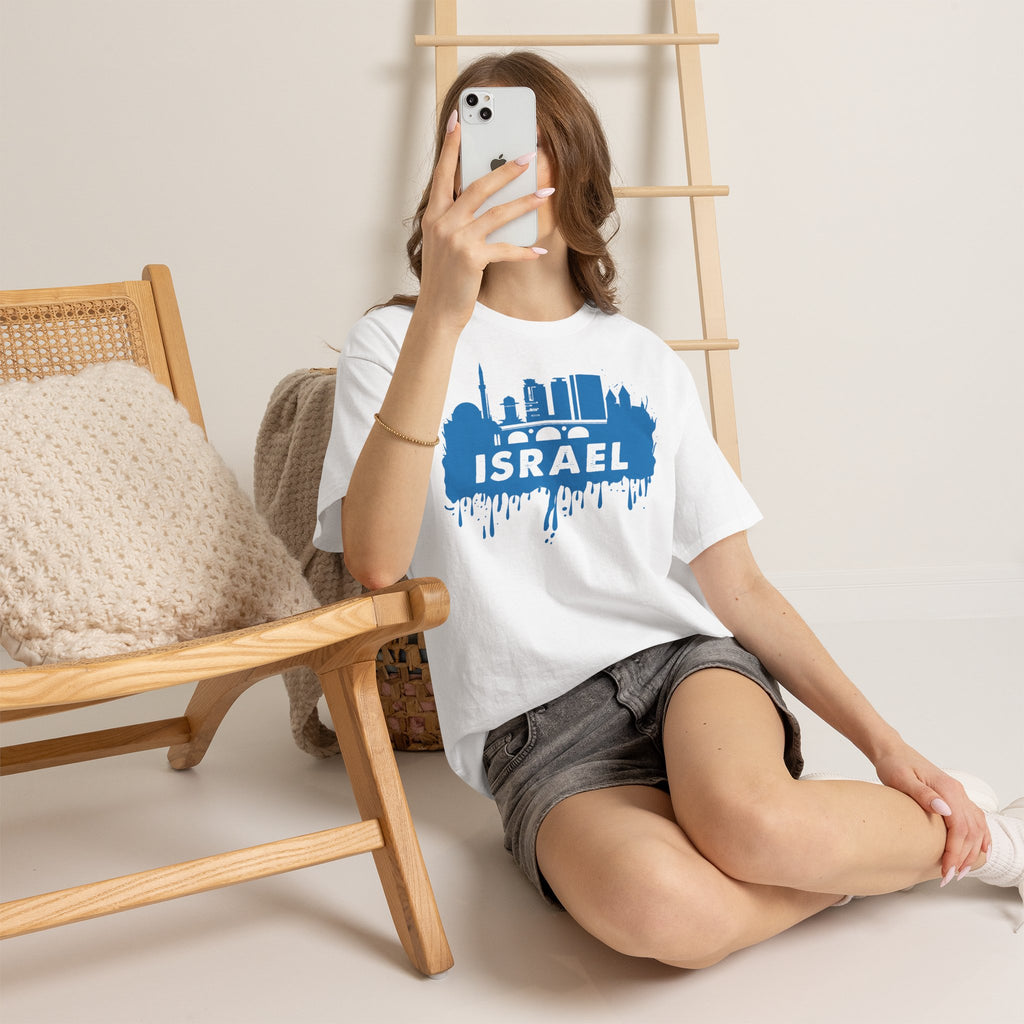 Israel Wappen Flagge Fan Geschenkidee Fashion - Unisex T-Shirt
