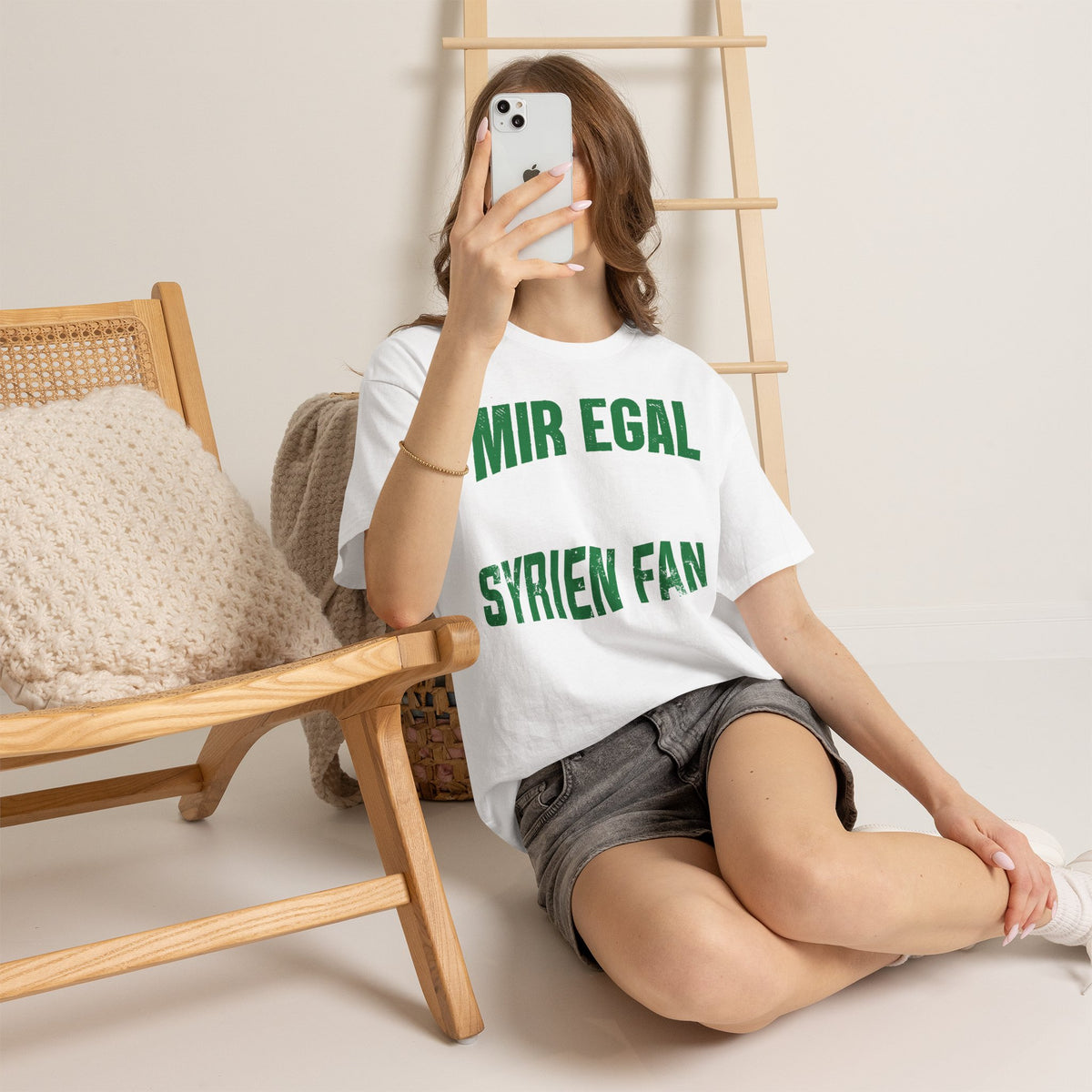Syria Syrien Wappen Flagge Heimat Sport Fan Geschenkidee - Unisex T-Shirt