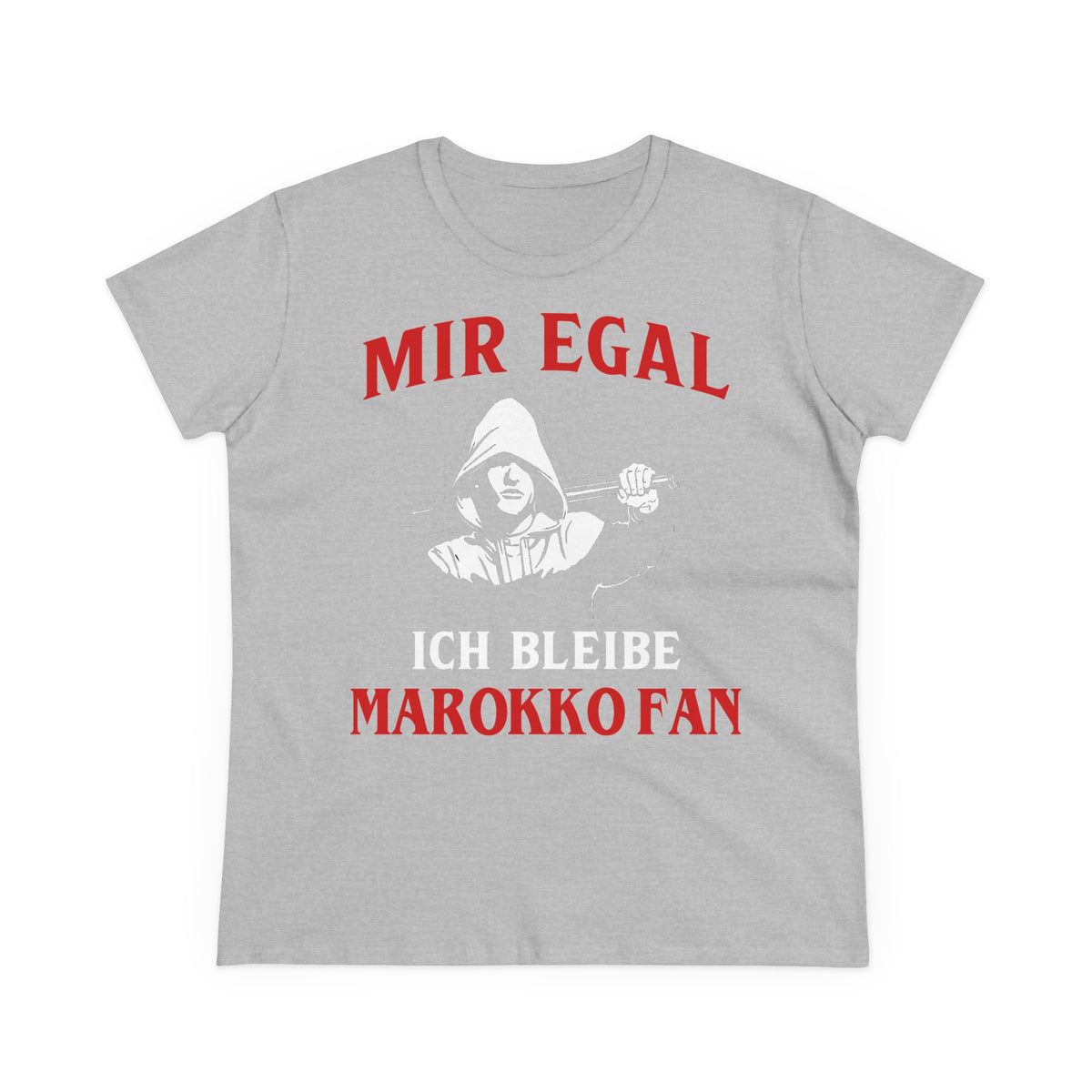 Escudo de Marruecos, bandera de Marruecos, orgullo, aficionada al fútbol y al deporte, idea de regalo - Camiseta para mujer