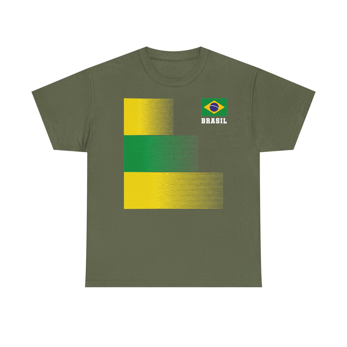 Brazil Brasilien Wappen Flagge Sport Fan Fußball Geschenkidee - Unisex T-Shirt