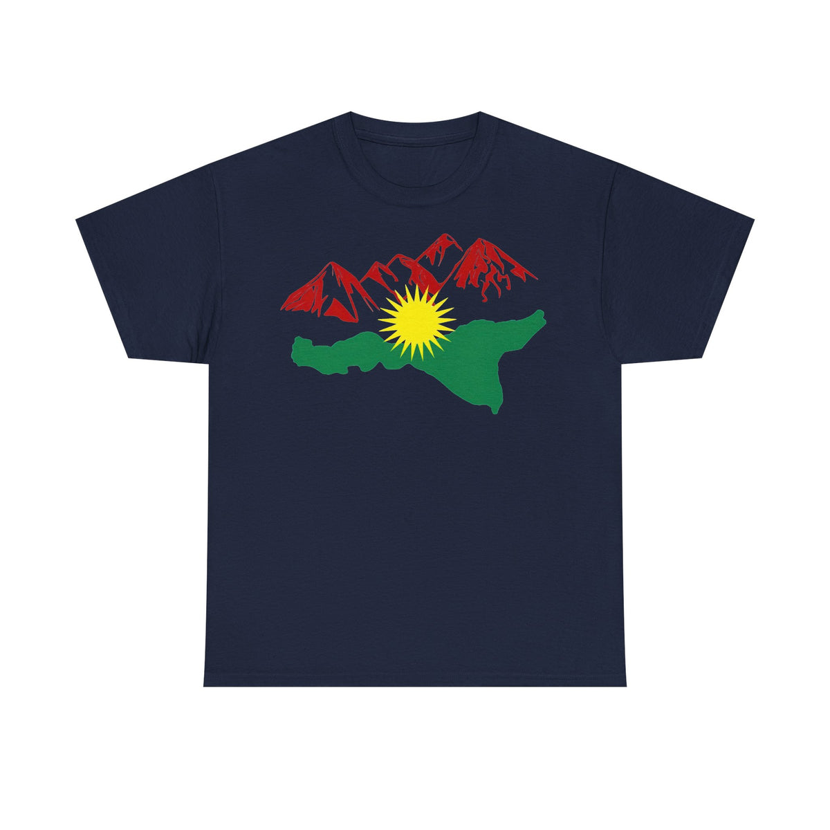 Kurdistan Berge Flagge Azadi Newroz - Unisex T-shirt