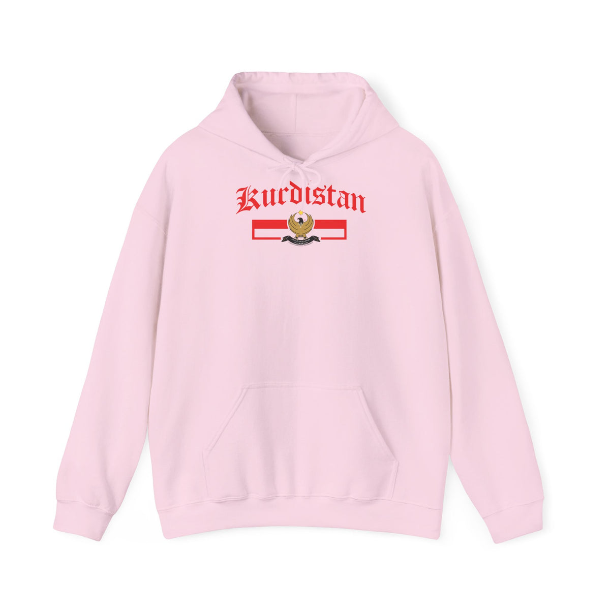 Kurdistan patria orgoglio stemma bandiera sport calcio regalo per tifosi - felpa con cappuccio unisex