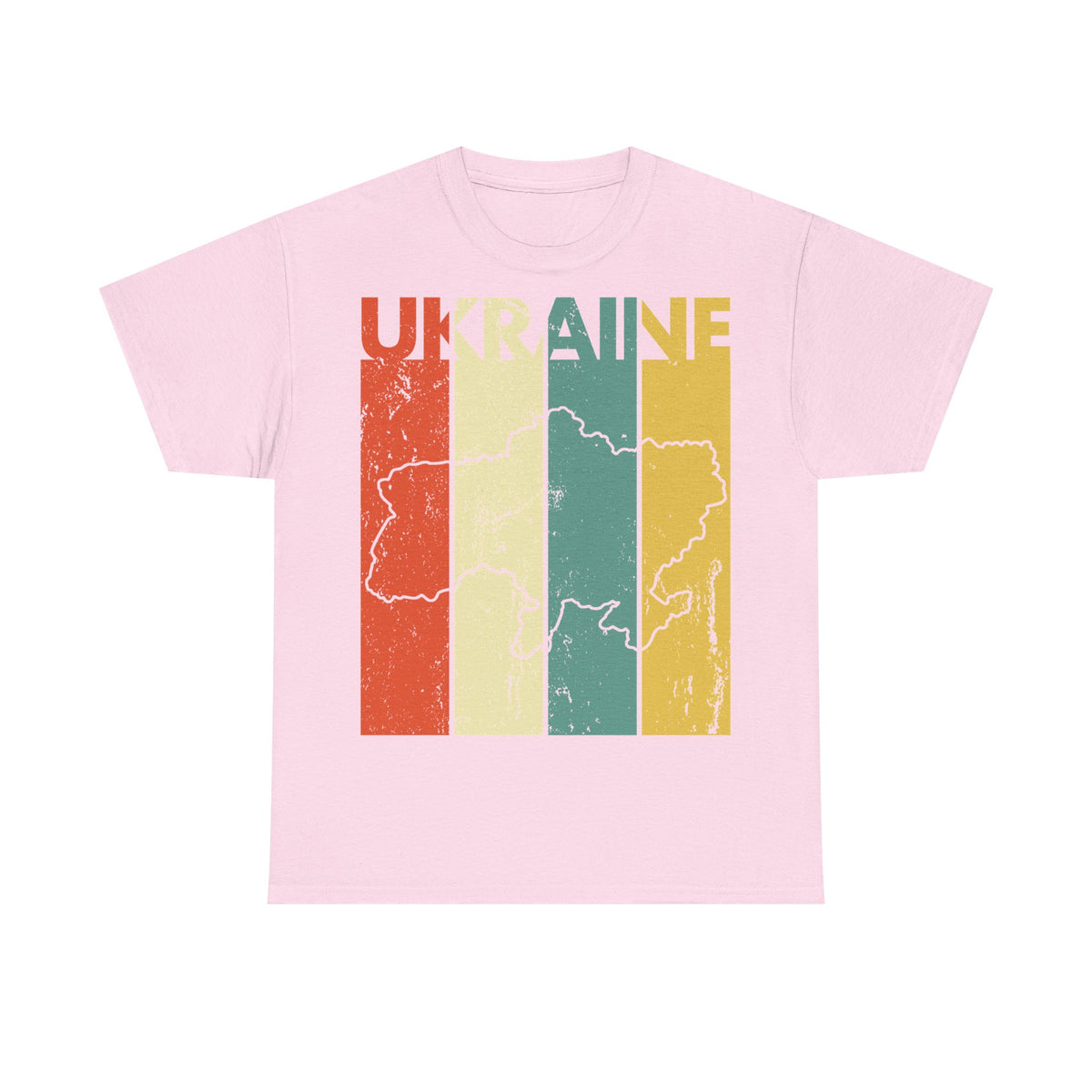 Bandera de Ucrania escudo idea de regalo afición al deporte moda vintage - Camiseta unisex