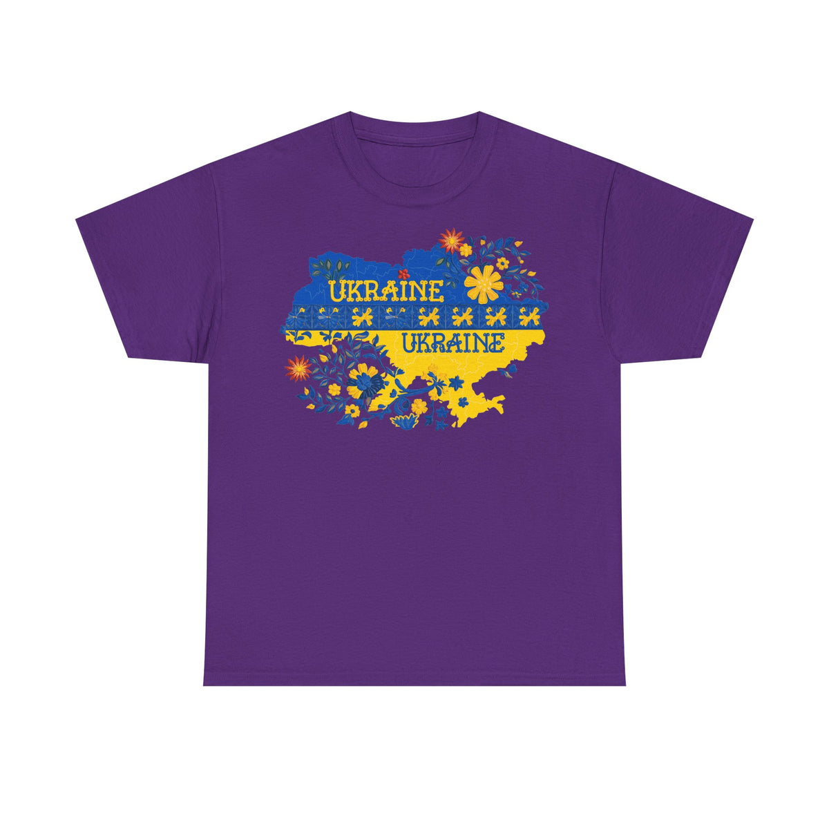 Bandera de Ucrania escudo idea de regalo afición al deporte moda vintage - Camiseta unisex