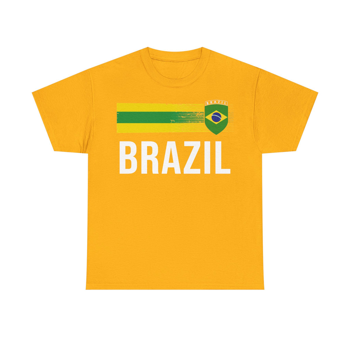 Brazil Brasilien Wappen Flagge Sport Fan Fußball Geschenkidee - Unisex T-Shirt