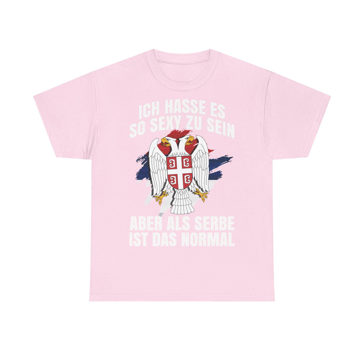Serbia Serbia Frase Humor Divertido Águila Bandera - Camiseta unisex