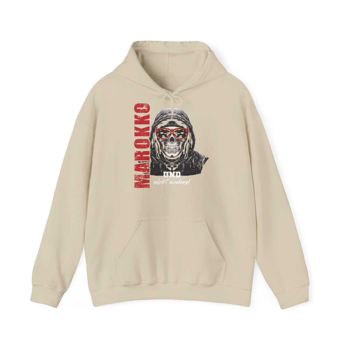 Stemma del Marocco Bandiera del Marocco Orgoglio Tifoso di calcio Sport Idea regalo - Felpa con cappuccio unisex