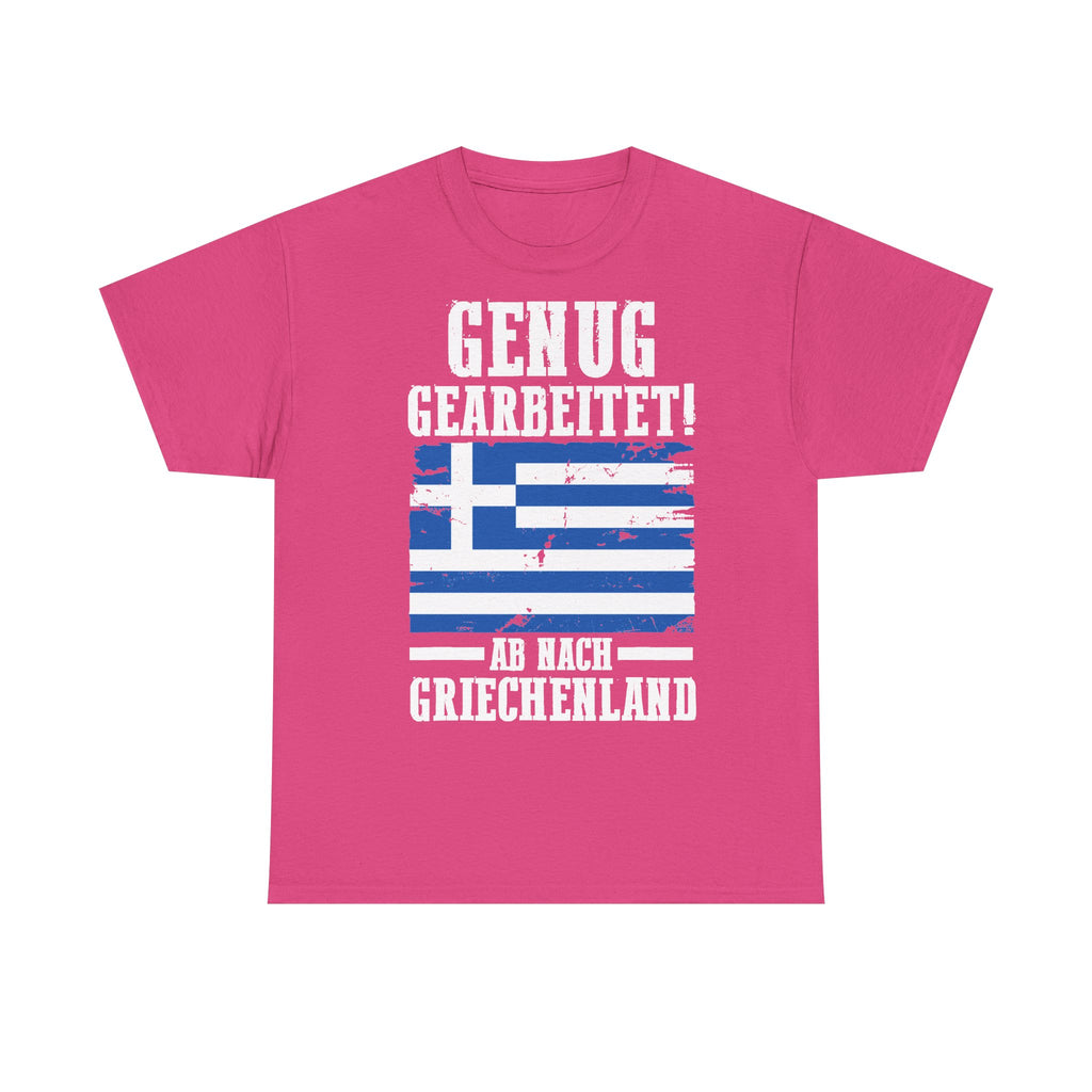 Greece Griechenland Flagge Wappen Heimat Fußball Sport Fan Geschenkidee - Unisex T-Shirt