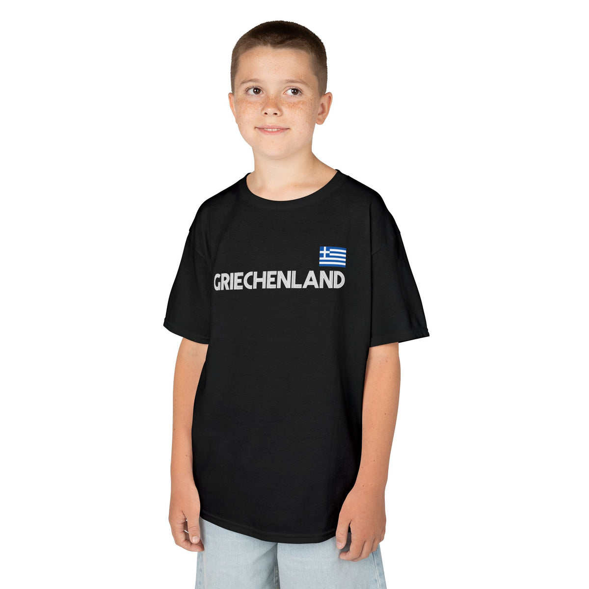 Greece Griechenland Flagge Wappen Heimat Fußball Sport Fan Geschenkidee - Für Kinder & Jugendliche Unisex T-Shirt