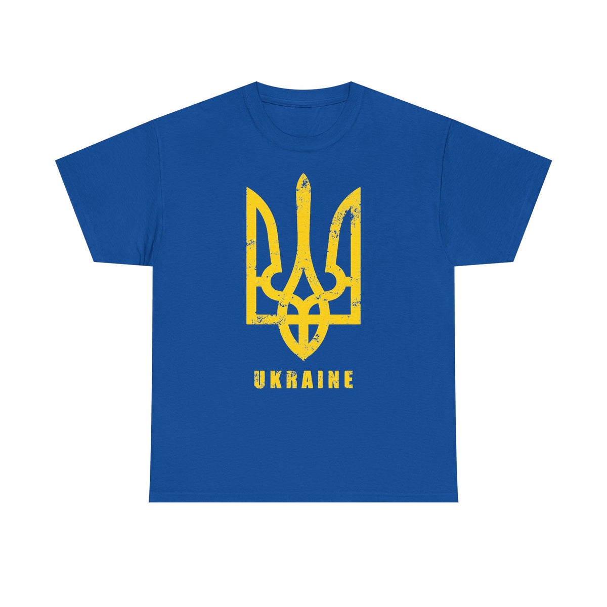 Bandiera e stemma dell'Ucraina Idea regalo Sport Tifoso Moda Vintage - T-shirt unisex