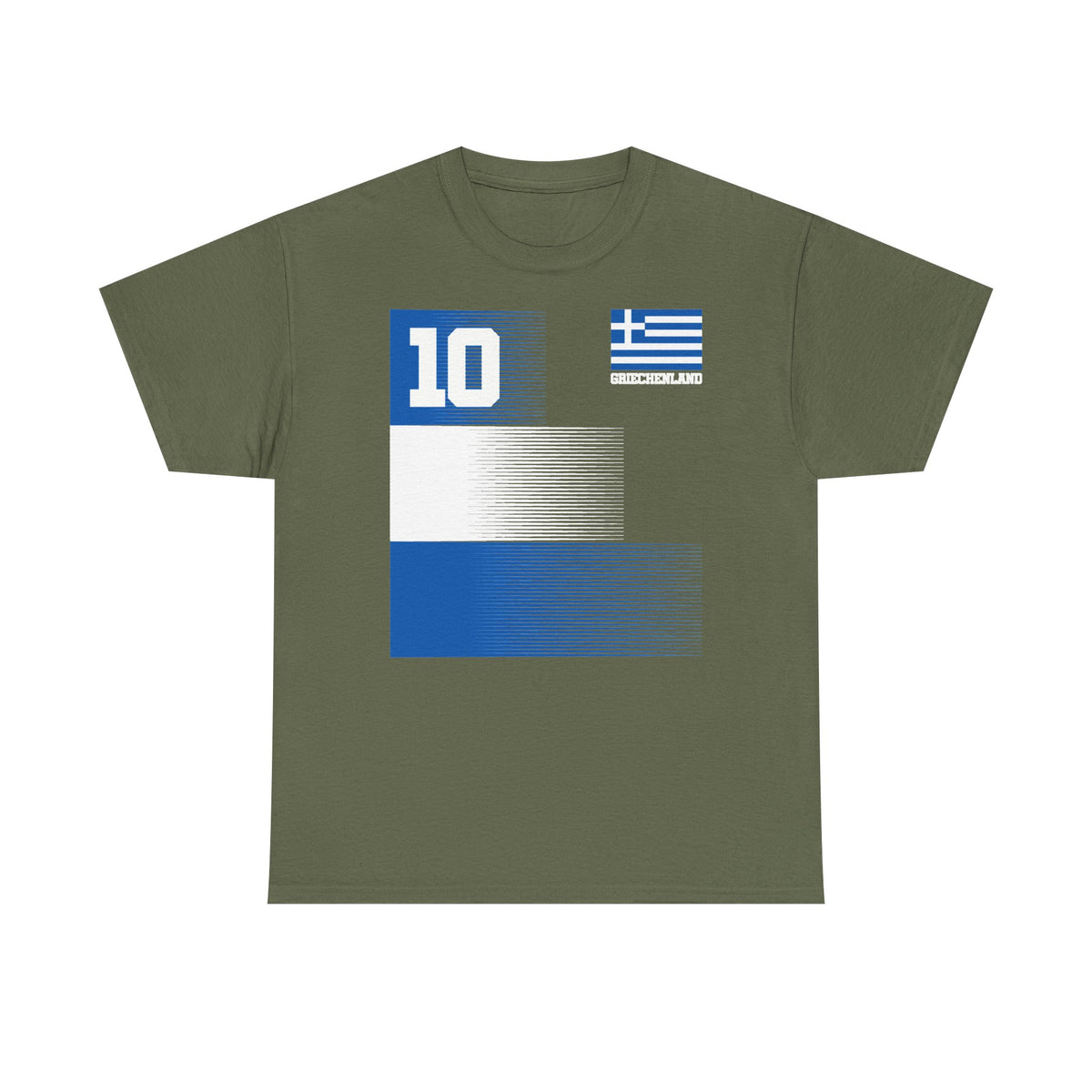 Grecia Grecia Bandera Escudo Patria Fútbol Deporte Aficionado Idea de regalo - Camiseta unisex