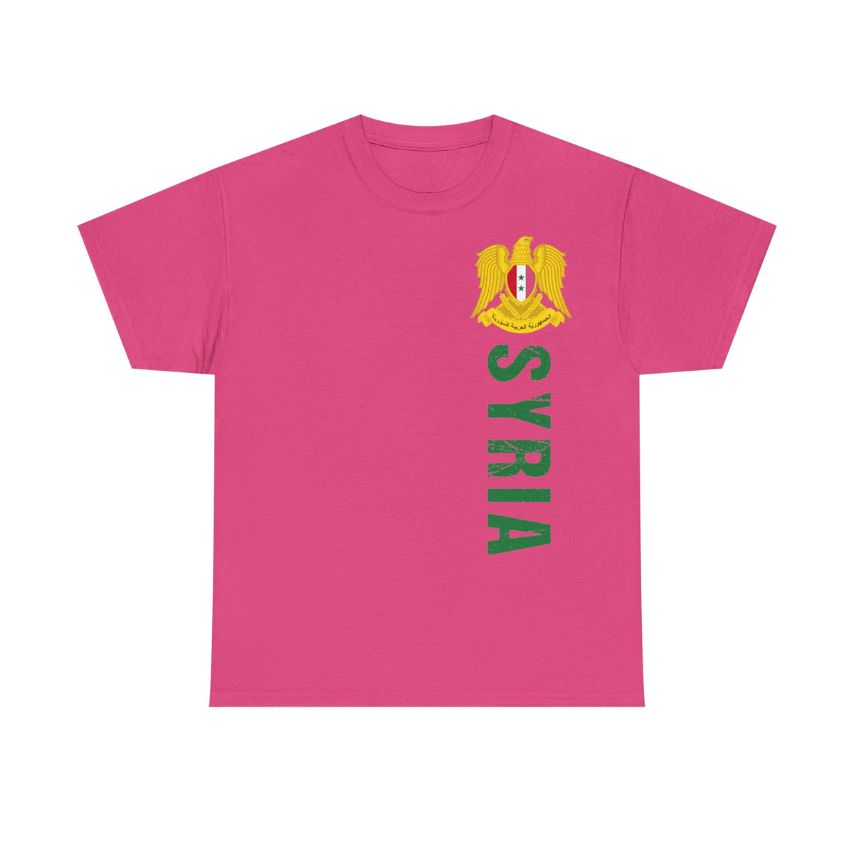 Syria Syrien Wappen Flagge Heimat Sport Fan Geschenkidee - Unisex T-Shirt