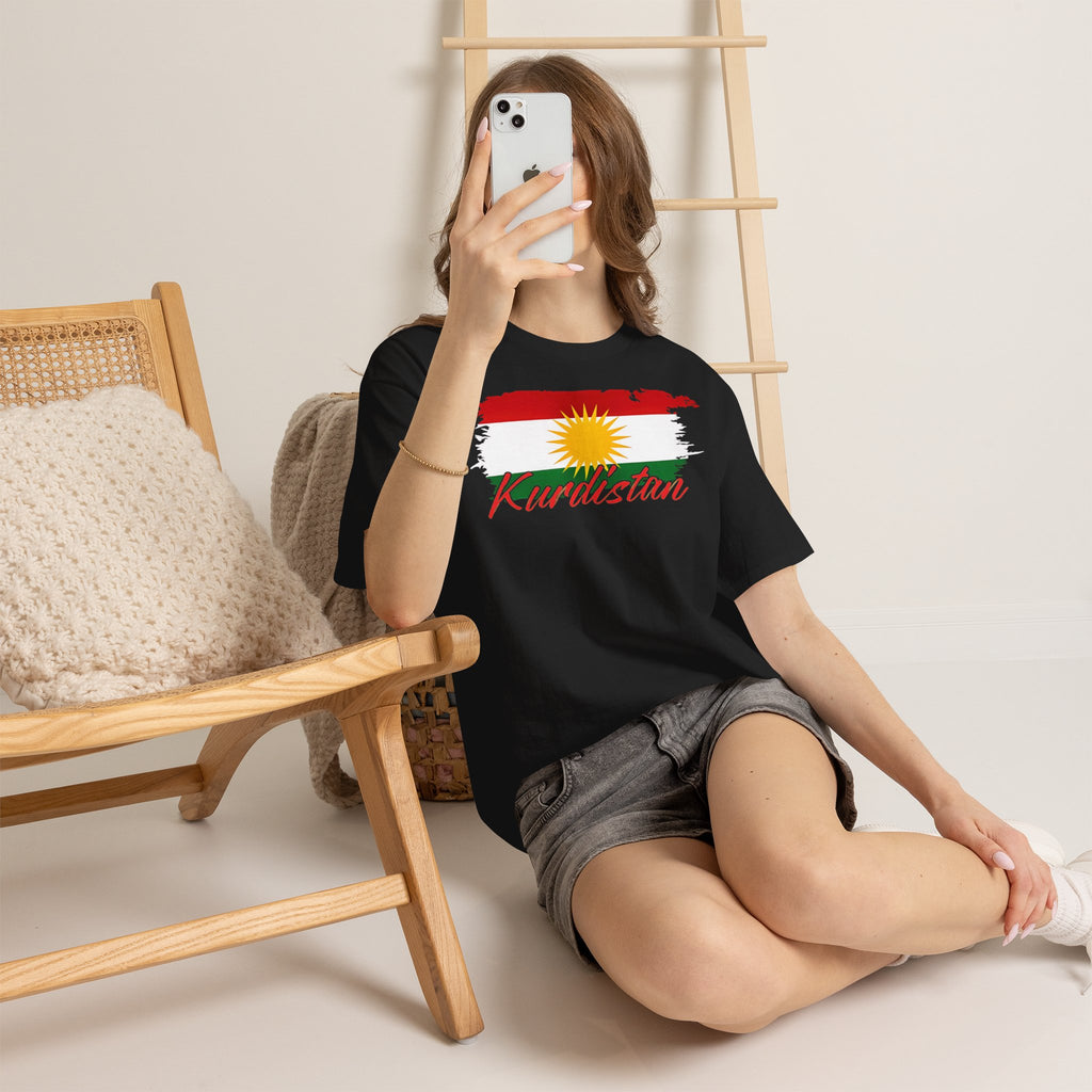 Kurdistan Azadi Wappen Flagge Heimat Newroz Geschenk - Unisex T-Shirt