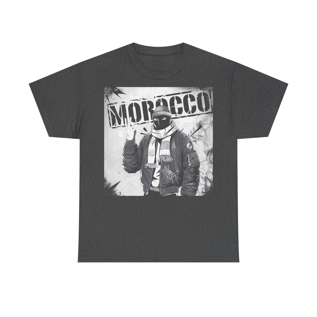 Marokko Hooligan Wappen Morocco Flagge Fußball Fan Sport FGeschenkidee - Unisex T-Shirt