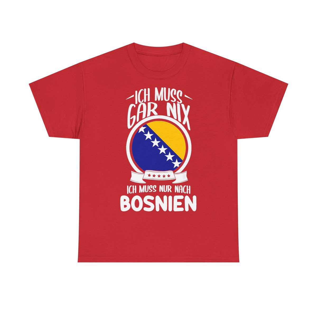 Bosnia Wappen Flagge Stolz Heimat Fußball fan Geschenkidee - Unisex T-Shirt