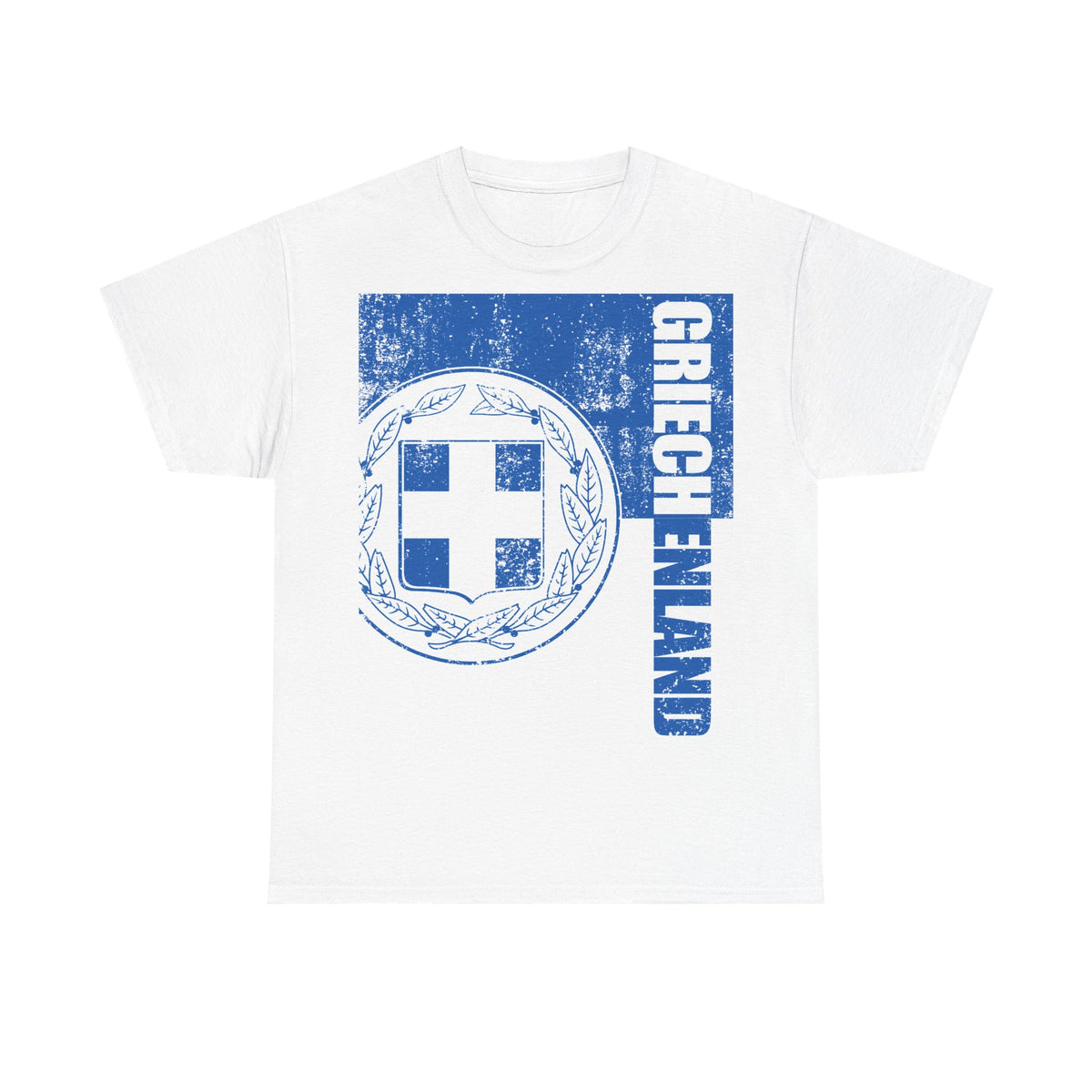 Grecia Grecia Bandera Escudo Patria Fútbol Deporte Aficionado Idea de regalo - Camiseta unisex