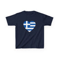 Greece Griechenland Flagge Wappen Heimat Fußball Sport Fan Geschenkidee - Für Kinder & Jugendliche Unisex T-Shirt