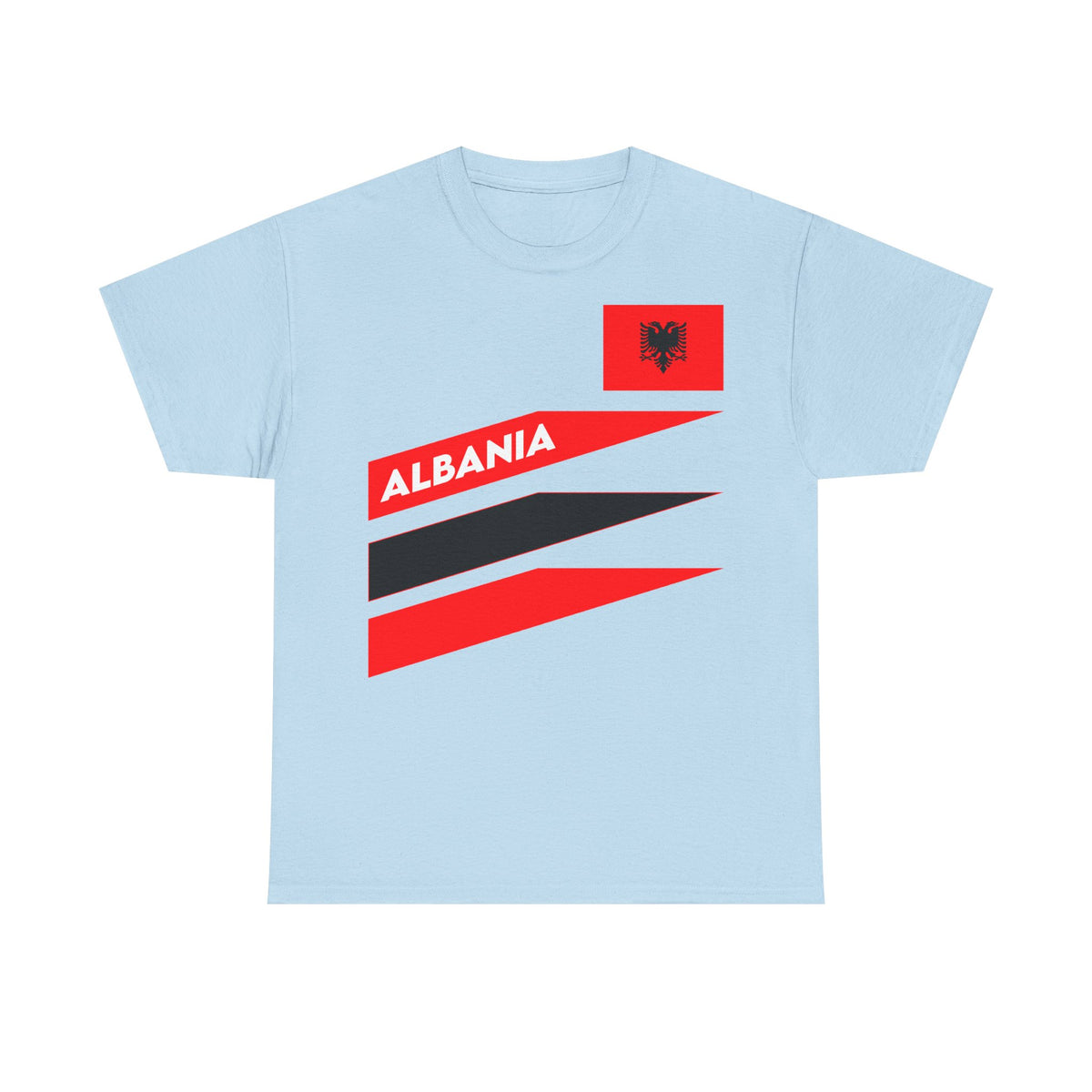 Camiseta unisex de Albania, escudo albanés, bandera, águila, fútbol, aficionado, deporte