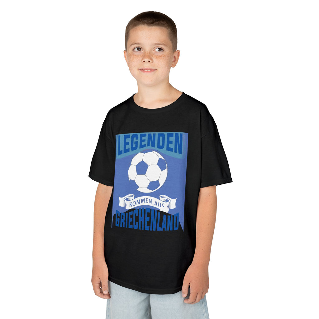 Greece Griechenland Flagge Wappen Heimat Fußball Sport Fan Geschenkidee - Für Kinder & Jugendliche Unisex T-Shirt