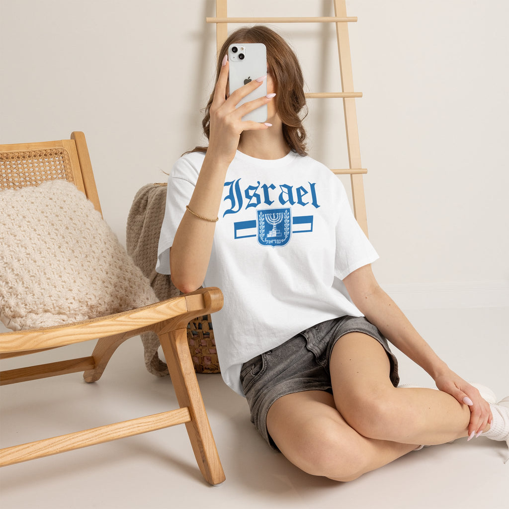 Israel Wappen Flagge Fan Geschenkidee Fashion - Unisex T-Shirt