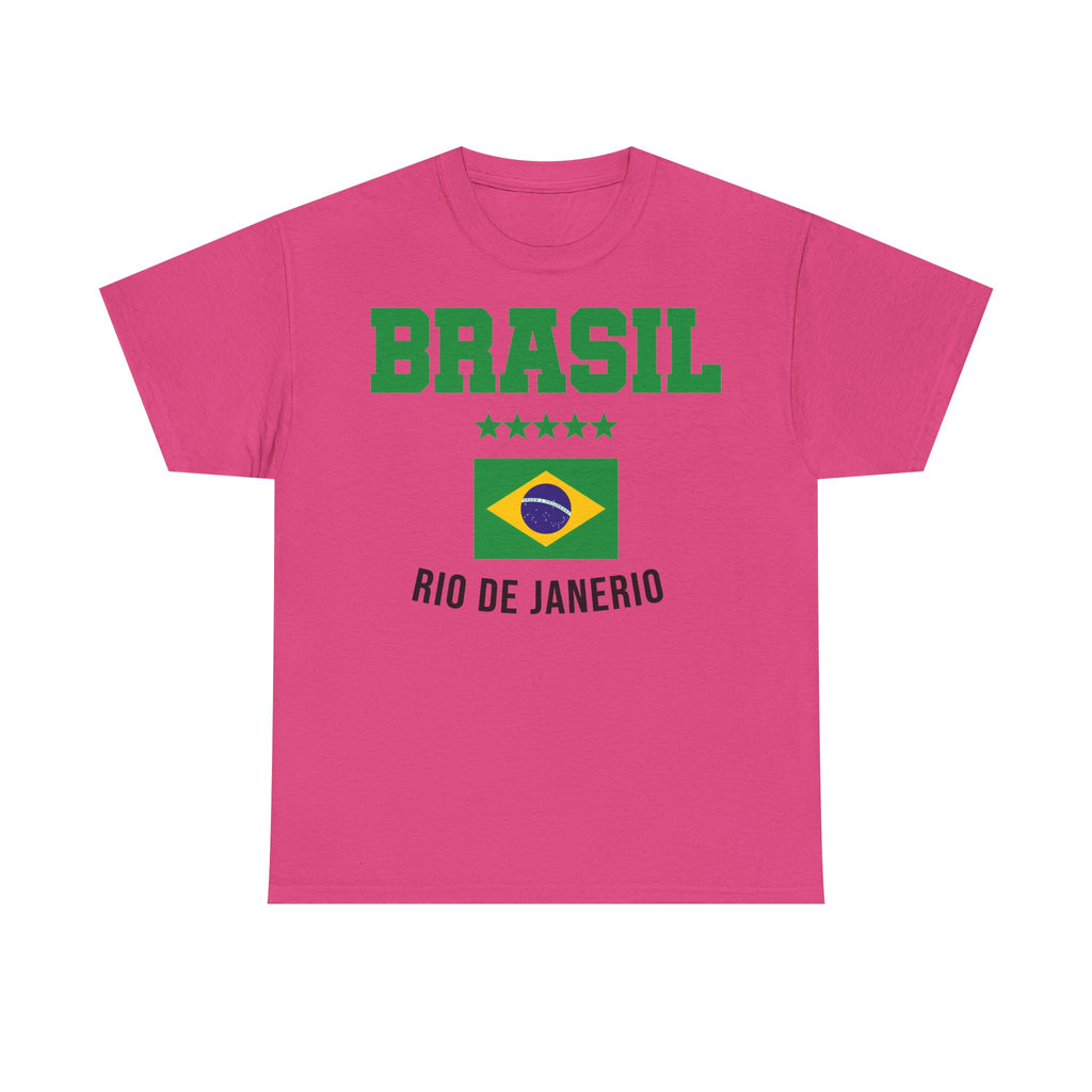 Brazil Brasilien Wappen Flagge Sport Fan Fußball Geschenkidee - Unisex T-Shirt