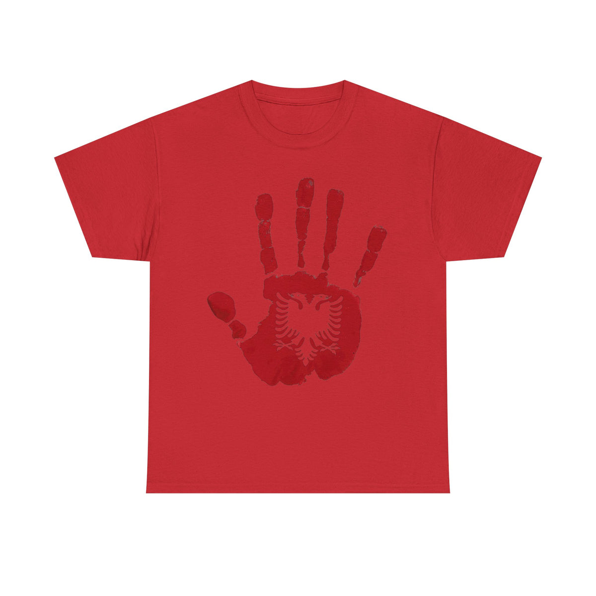 Albania DNA Handabdruck Flagge Adler - Unisex T-Shirt
