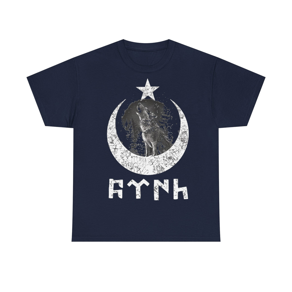 Türkiye Ay Yildiz Wolf Mitternacht Geschenkidee Göktürk - Unisex T-Shirt
