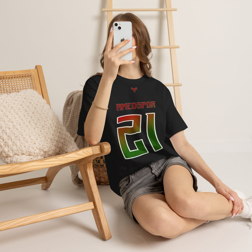 Amedspor 21 Edel Wappen 1990 SK fan Fußball - Unisex T-Shirt