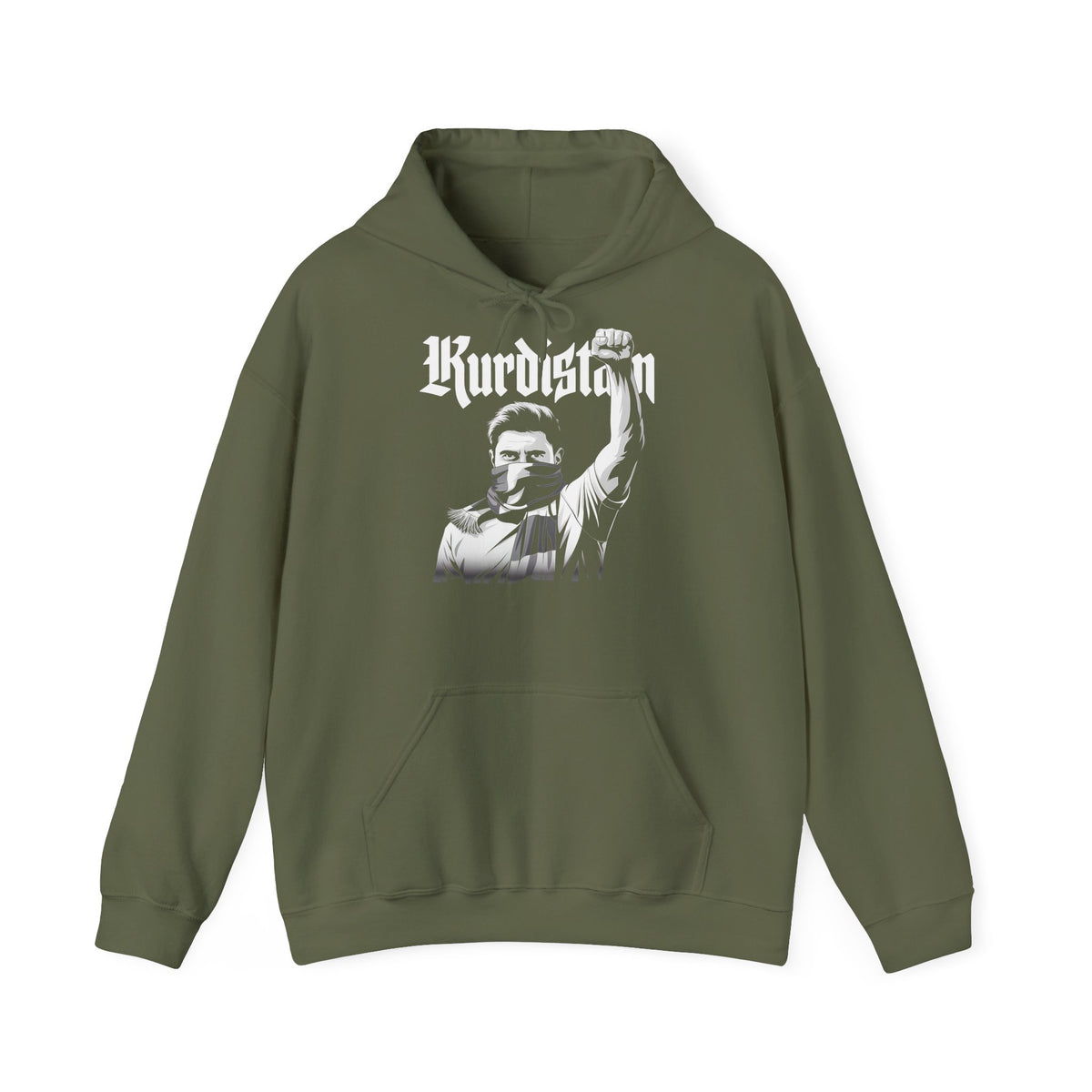 Kurdistan hooligan patria orgoglio stemma bandiera sport calcio tifoso regalo - Felpa con cappuccio unisex