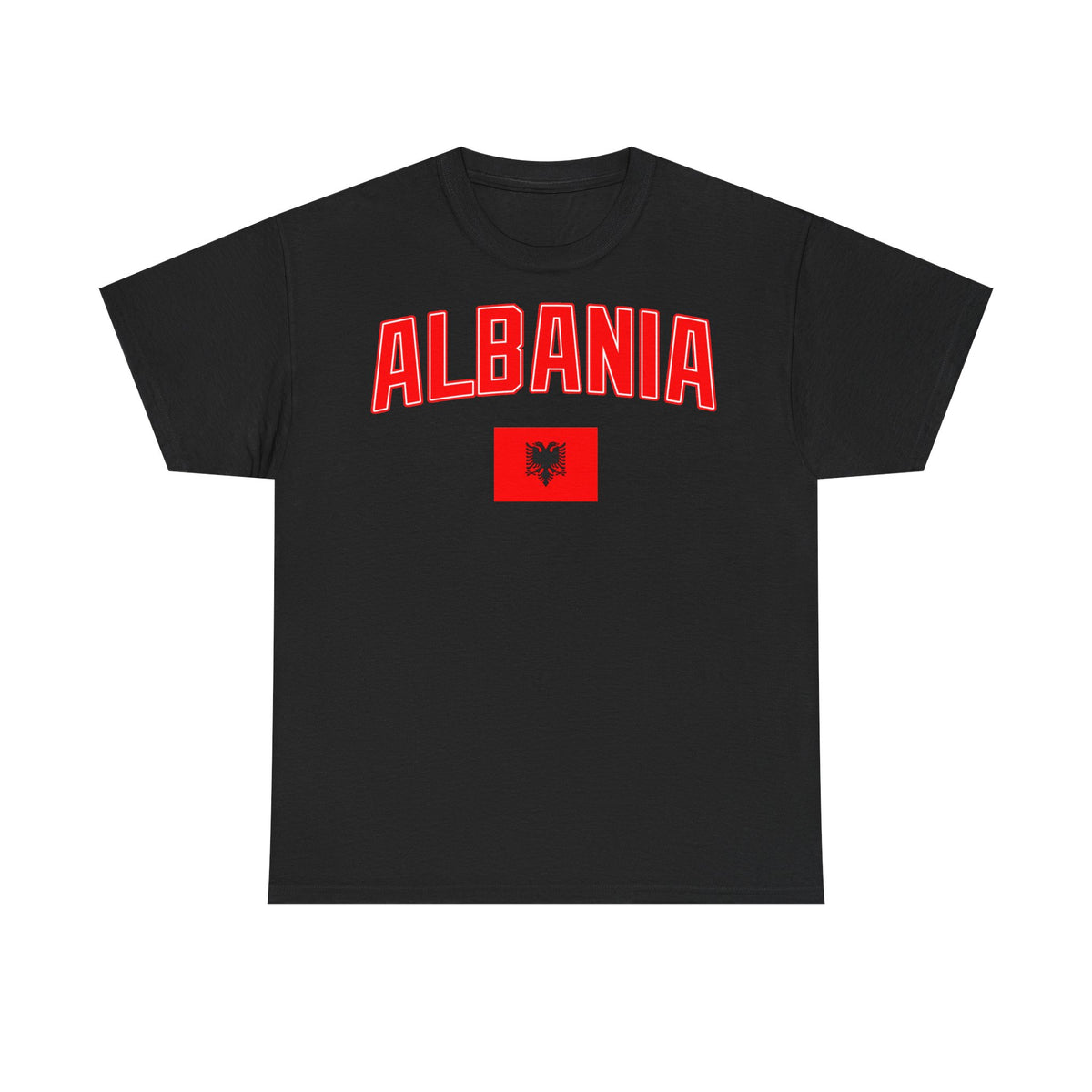 Camiseta unisex de Albania, escudo albanés, bandera, águila, fútbol, aficionado, deporte