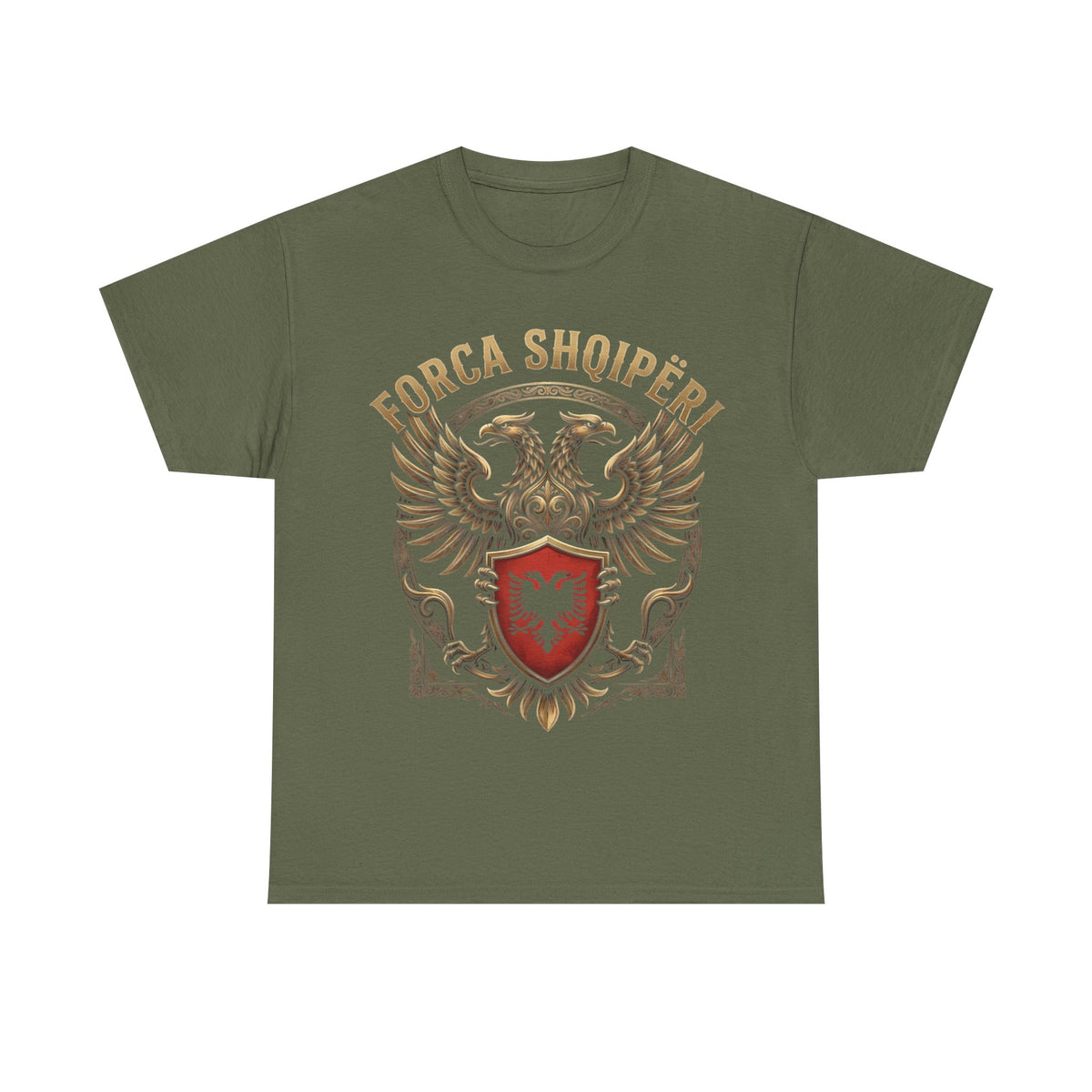 Forca Shqipäria Albania Noble Águila bicéfala Escudo Idea de regalo - Camiseta unisex