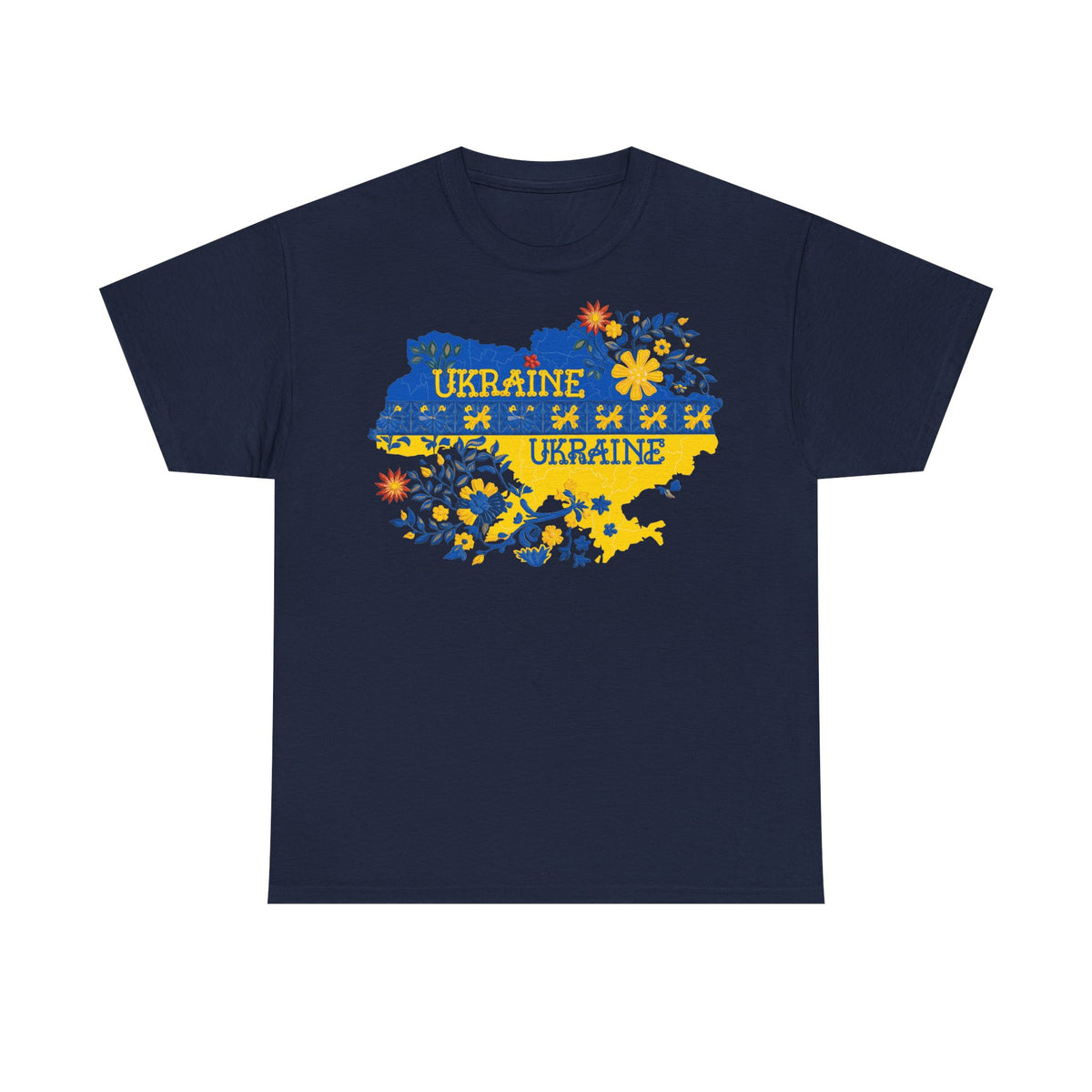 Bandera de Ucrania escudo idea de regalo afición al deporte moda vintage - Camiseta unisex